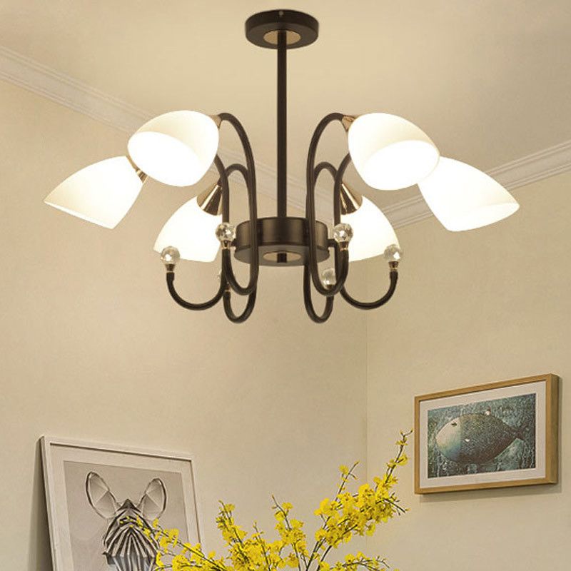 Accesorios de iluminación de lámpara de araña de spray de estilo moderno kit de luz colgante de múltiples cabezas