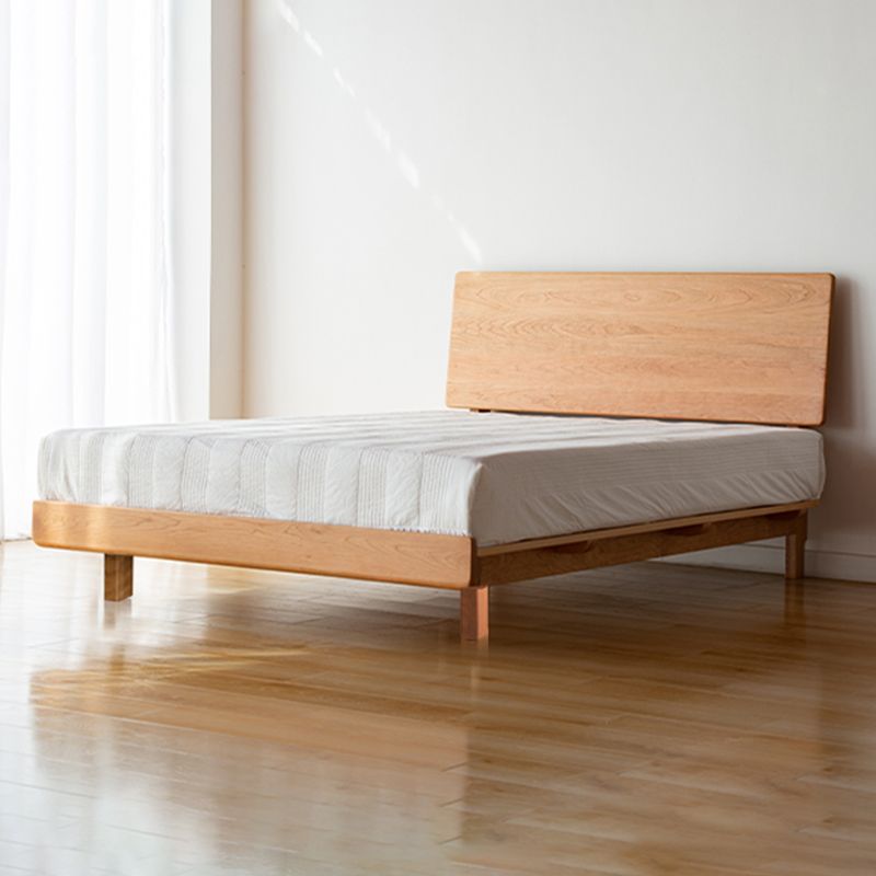 Mid-Century Modern Standard Bed Headboard Bed Frame with Legs