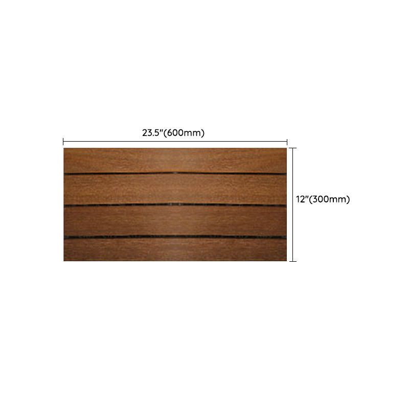 Solid Wood Patio Flooring Tiles Interlocking Deck Plank for Indoor and Outdoor