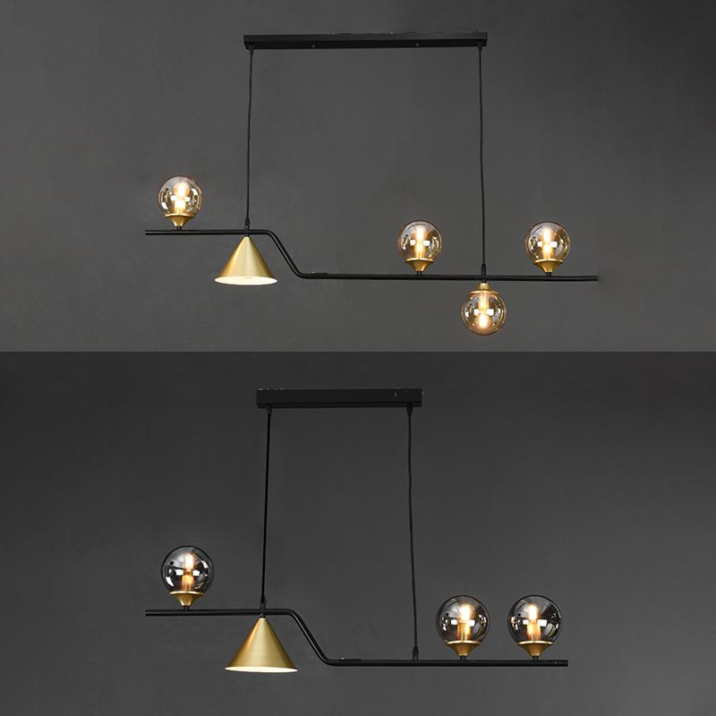 Nordic Pendant Light Modern Glass Shade Chandelier Lampe pour salle à manger