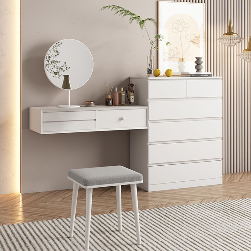 Contemporary Dresser Wooden Storage Chest Dresser with 6 Drawers