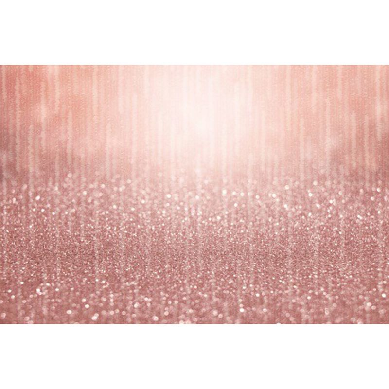 Simple Modern Rug in Pink Glitter Pattern Rug Polyester Washable Anti-Slip Backing Carpet for Home Decoration