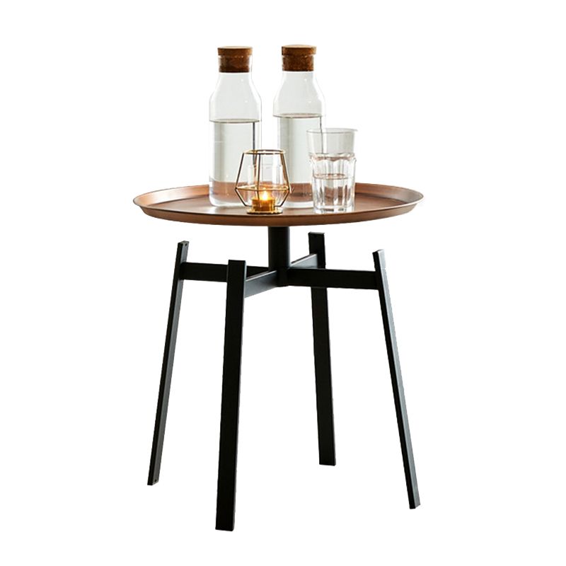 19.68 inch Tall Side Table Modern Metal Tray Top Side End Table