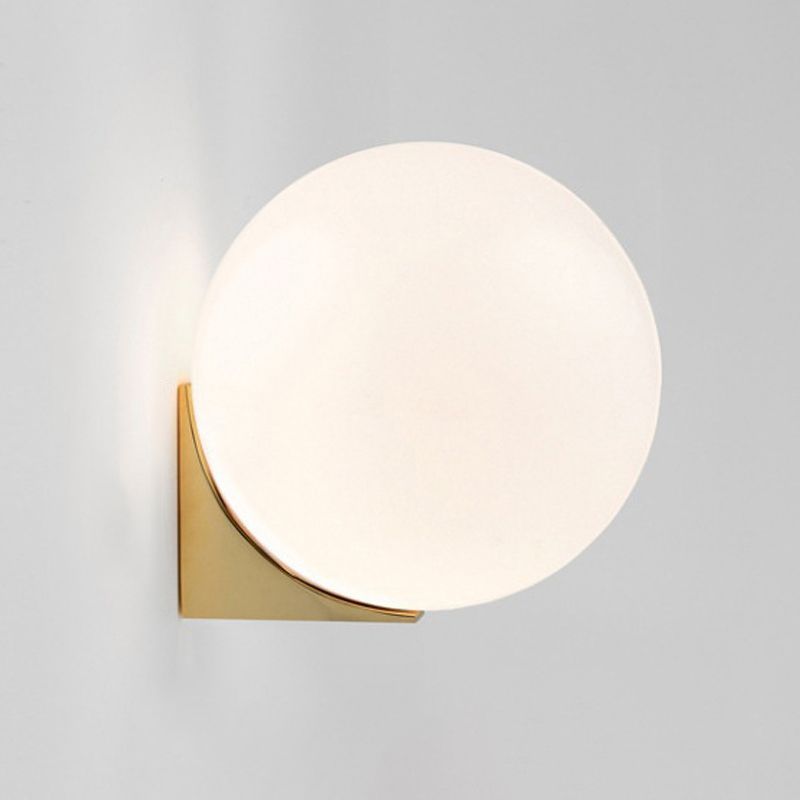 Household Vanity Light Glass Shade Wall Light Sconce for Washroom