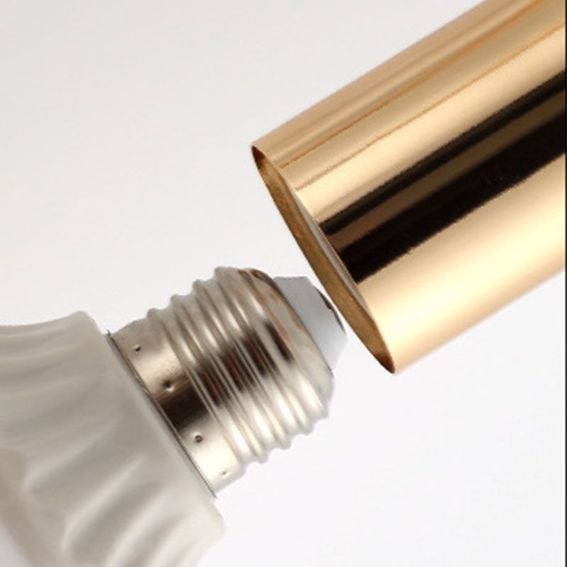 Postmoderner Stil Multi -Lampen -Kronleuchter Gold Metall Hanging Anhängerlampe für Wohnzimmer