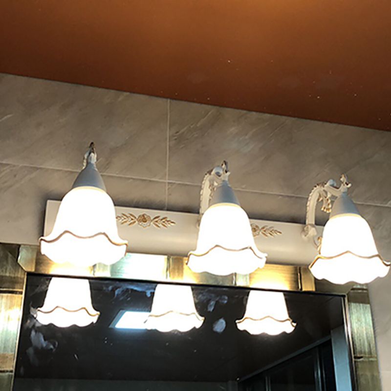 Amerikanische Style Glockenform Waschtischleuchten Glas Wandmontage Waschtischlichter