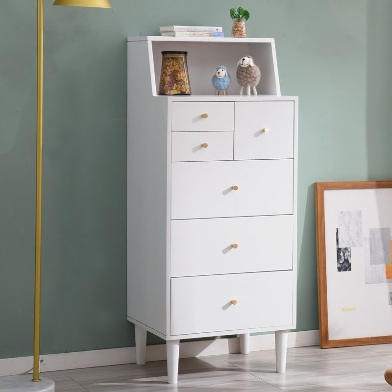 6 Drawers Accent Chest with Straight Legs Contemporary Chest 15.74" Wide