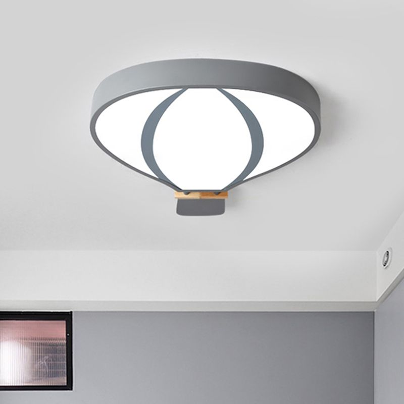 Lampada da incasso del palloncino dell'aria calda acrilica Nordic LED in bianco/grigio/verde per la camera da letto del bambino