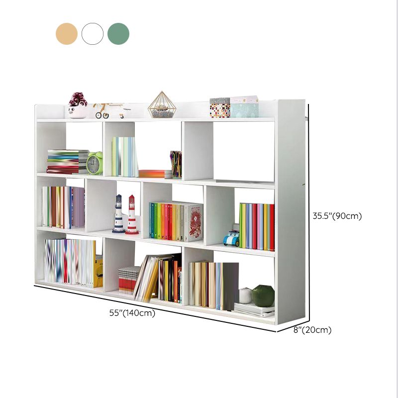 Scandinavian Engineered Wood Bookshelf Standard Open Back Bookcase