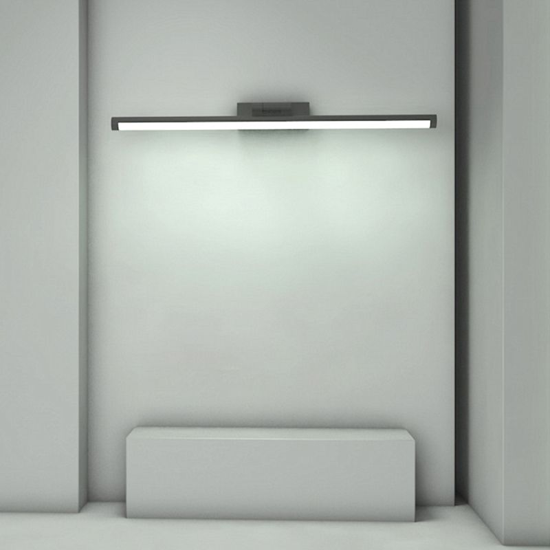 Nordic Style Single Vanity Light LED Metal Wall Mounted Mirror Front Lamp in Acrylic Shade