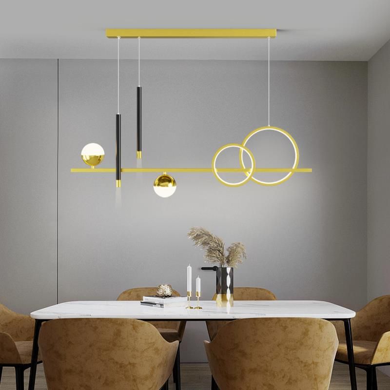 Linear Isola Lighting Acrilic Contemporary Simplicity Fishings a sospensione per il ristorante