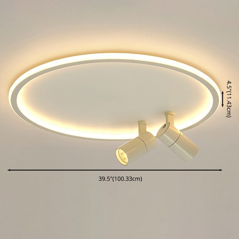 2-licht aluminium LED Semi Flush Mount in moderne stijl verstelbare lamp indoor plafondlicht