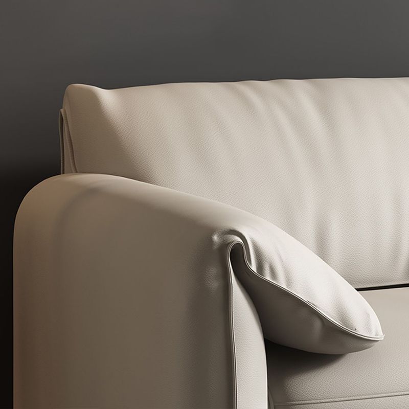 41.34" Wide Contemporary Futon Sofa Bed White Futon Solid Wood Sleeper Sofa