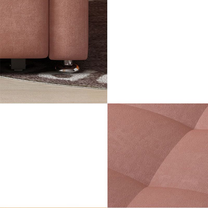 Velvet Daybed with Upholstered Contemporary Convertible Metal Bed