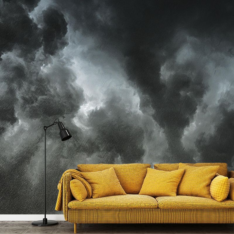 Mildew Resistant Wall Mural Wallpaper Sky Landscapes Pattern for Sitting Room