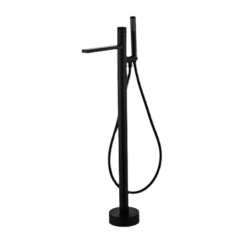 Traditional Style Freestanding Tub Filler Pure Color Floor Mount Freestanding Tub Filler