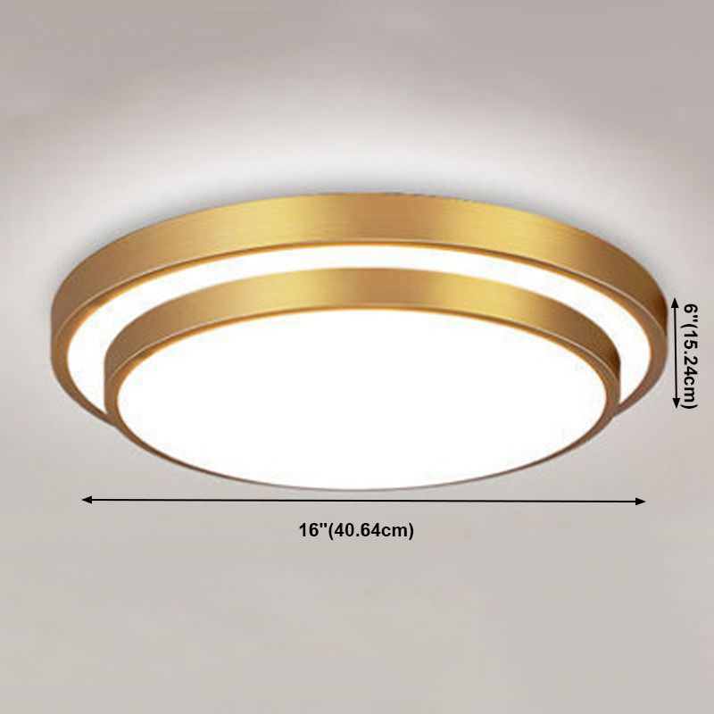 Moderne eenvoudige LED-plafondlamp aluminium ronde inbouwmontage voor gang