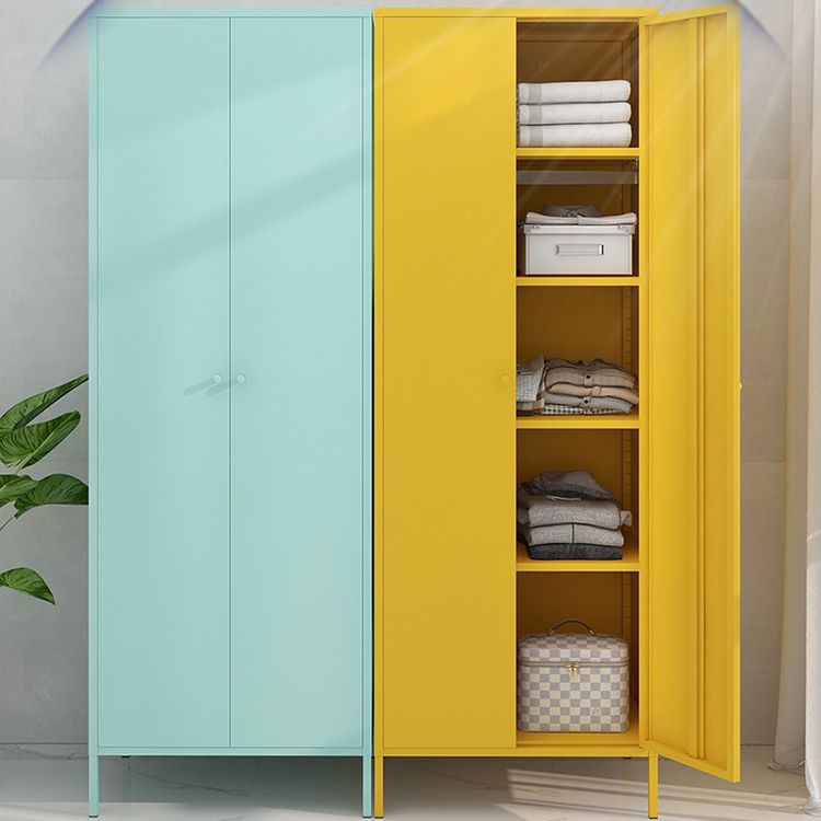 Contemporary Style Wardrobe Metal Bedroom Wardrobe Closet With Legs