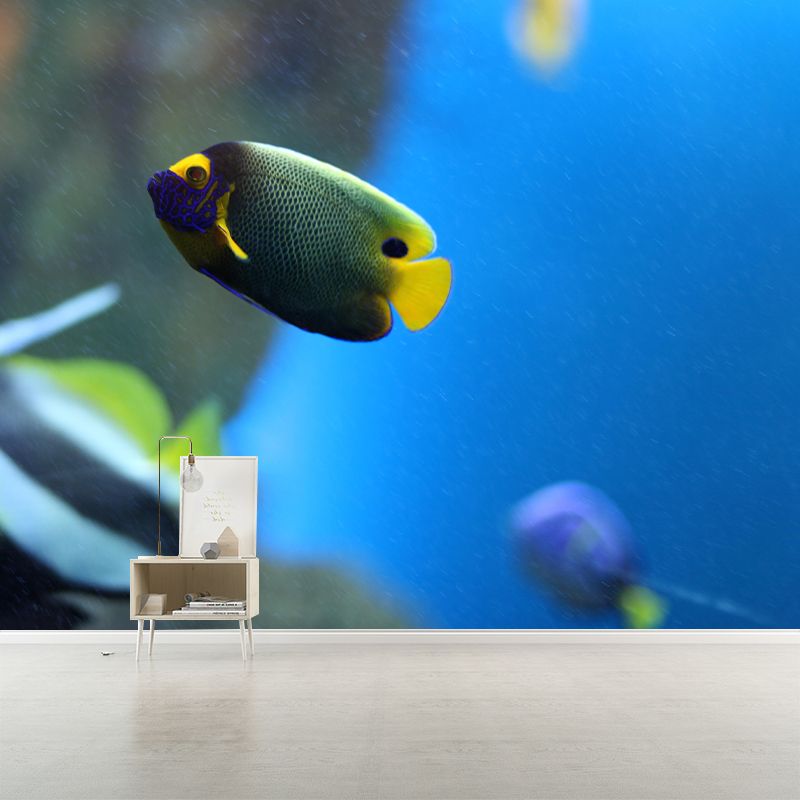 Tropical Beach Seabed Mural Wallpaper Mildew Resistant for Bedroom