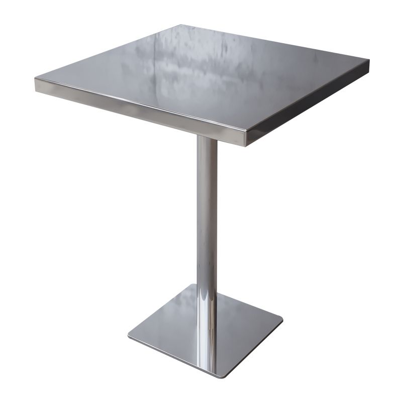 Industrial Style Dining Table Stainless Steel Dining Site Table for Home