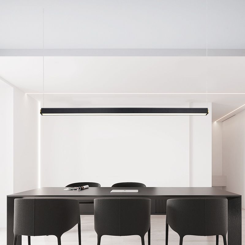 Linear Island Lighting in Modern Concise Style Acrylic LED Pendant Light