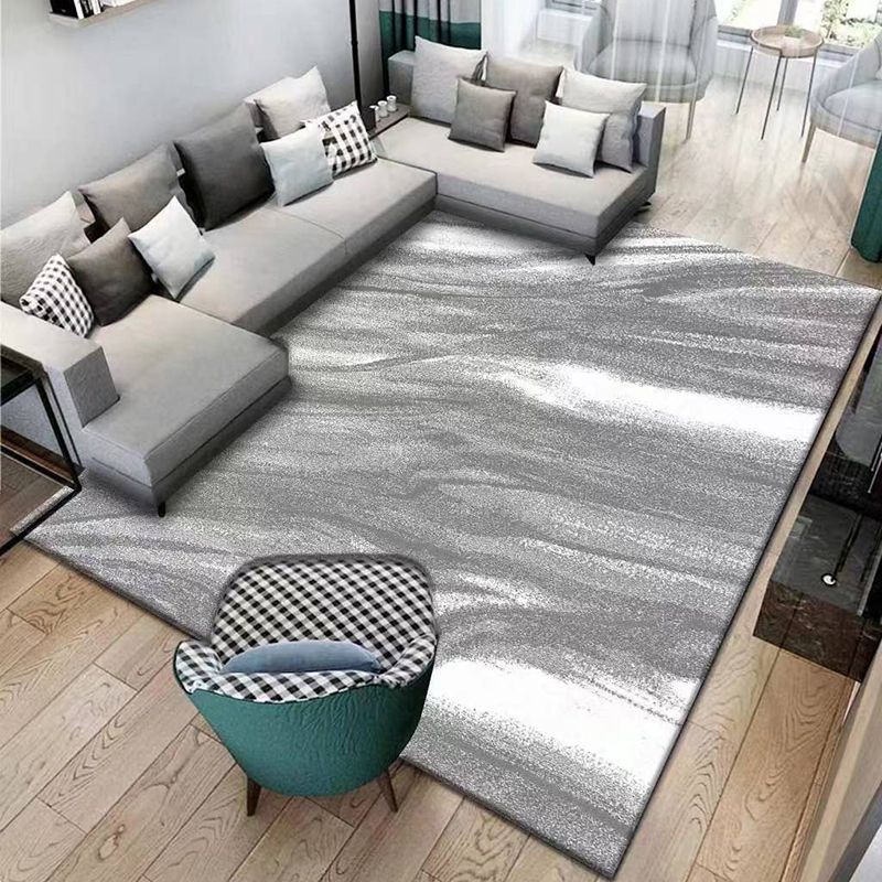Alfombra artística de la alfombra de interior del área del patrón abstracto creativo alfombra del poliéster sin deslizamiento para sala de estar