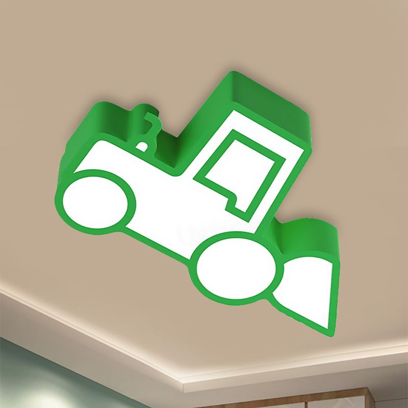 Cartoon Car Ceiling Light Acrylic Flush Mount Ceiling Light for Bedroom