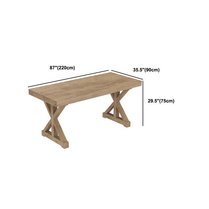 Modern Rectangle Wood Dining Table Set 1/2/5 Pieces Dining Set for Home Use