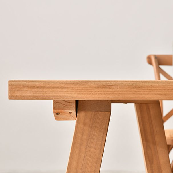 Modern 1/2/4/5 Pieces Dining Bench Set Rectangle Pine Wood Dining Table for Kitchen