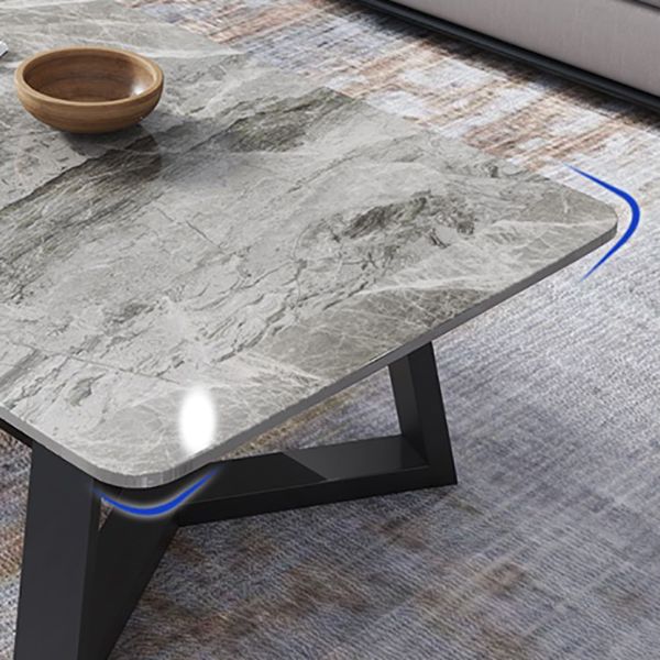 Slate Coffee Table Minimalist Rectangle Coffee Table for Living Room
