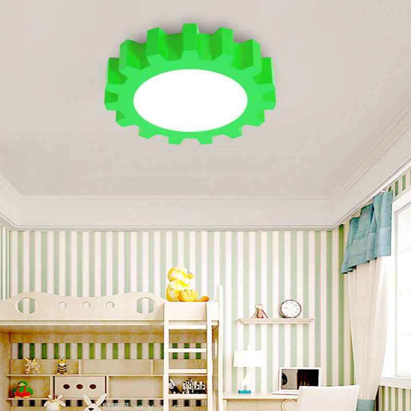 Metal Gear Ceiling Mount Light Cartoon LED Ceiling Light for Kindergarten