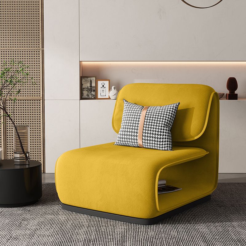 Armless Fixed Back Lounge Chair Modern Living Room Accent Chair