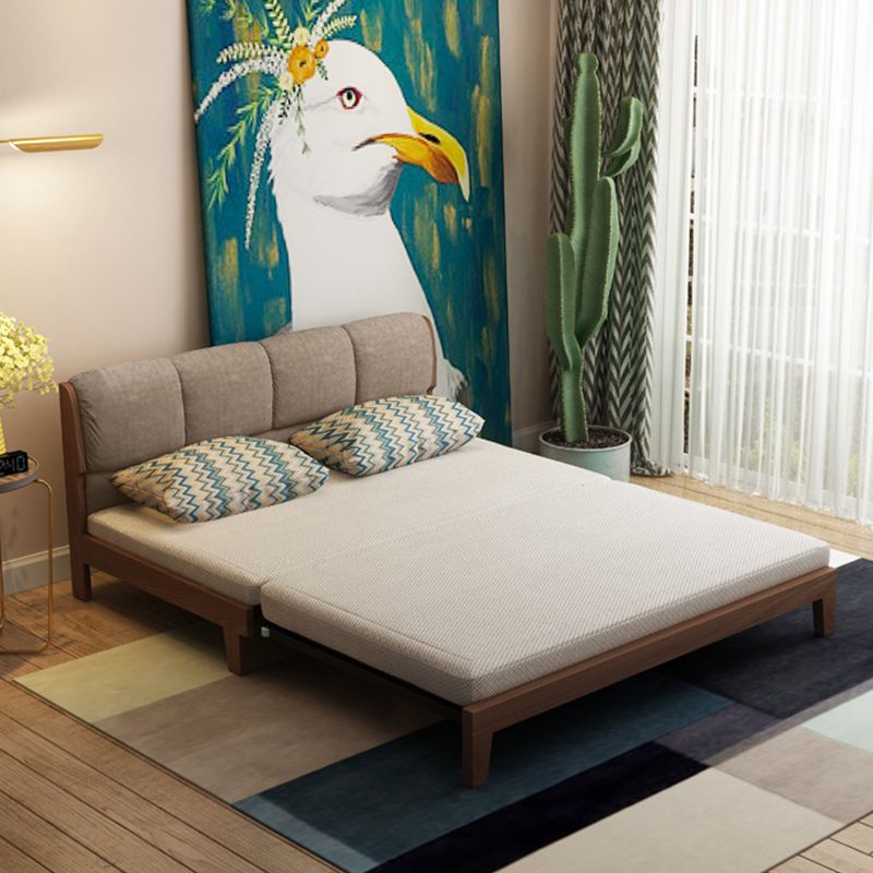 Living Room Convertible Sofas Pillow Back Armless Futon Sleeper Sofa Bed