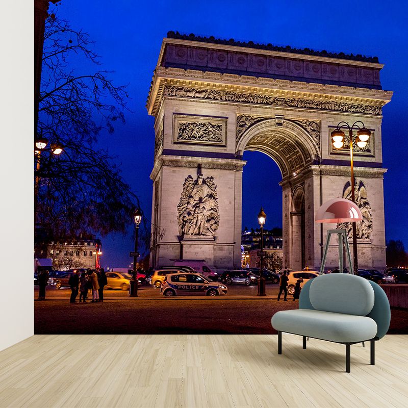 Triumphal Arch Construction Mural Wallpaper Contemporary Photography Style Bedrom Mural