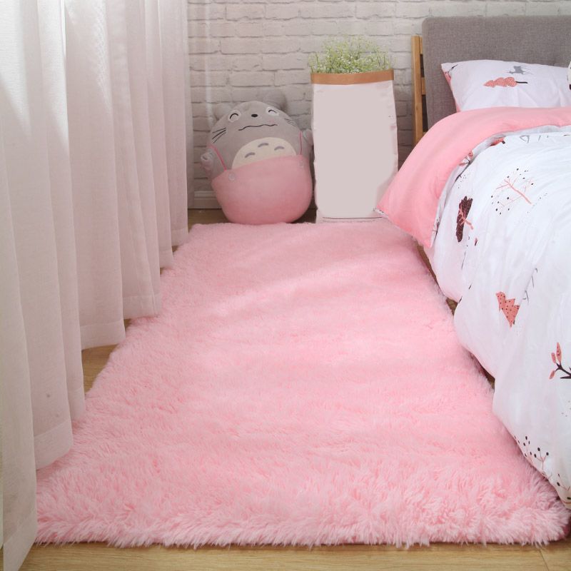 Nordic Plain Teppich Mehrfarbig Faux Fleece Teppich Haustierfreundlich