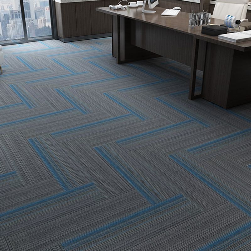 Carpet Tile Non-Skid Fade Resistant Gradient Loose Lay Carpet Tiles Living Room