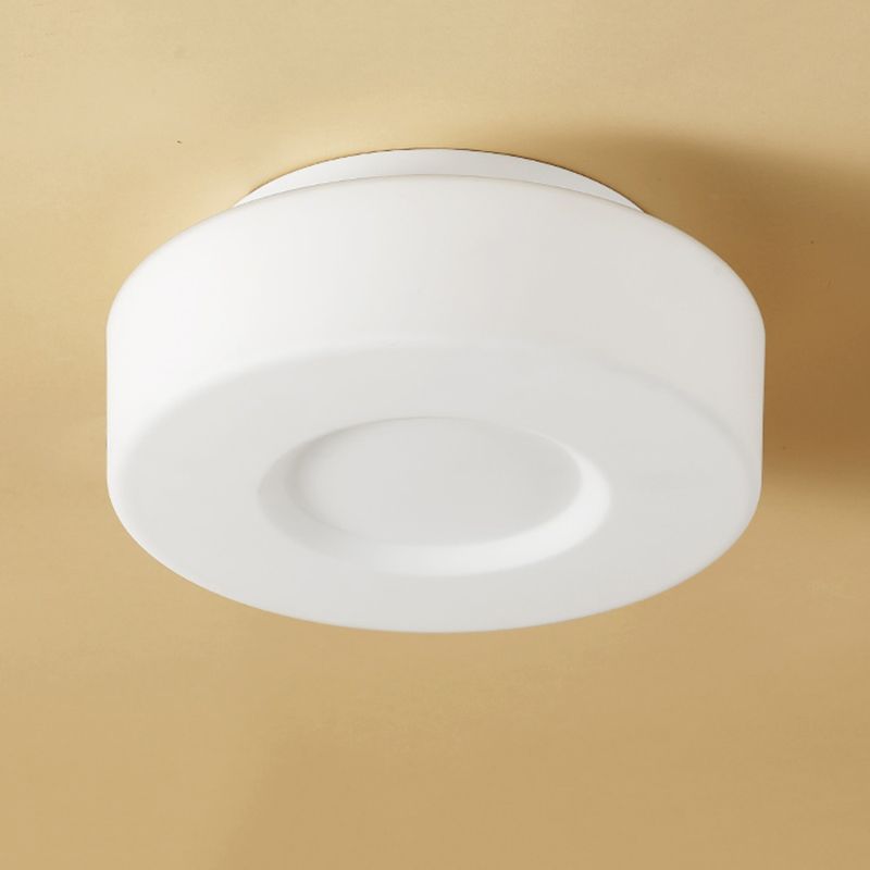 Simple Ceiling Light American Ceiling Mount Light with Glass Shade for Bedroom