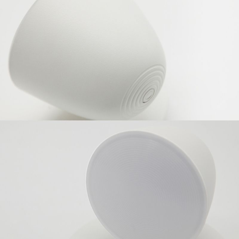 Modern Creative White Rotatable Wall Sconce Plastic Dome Wall Light for Interior Spaces