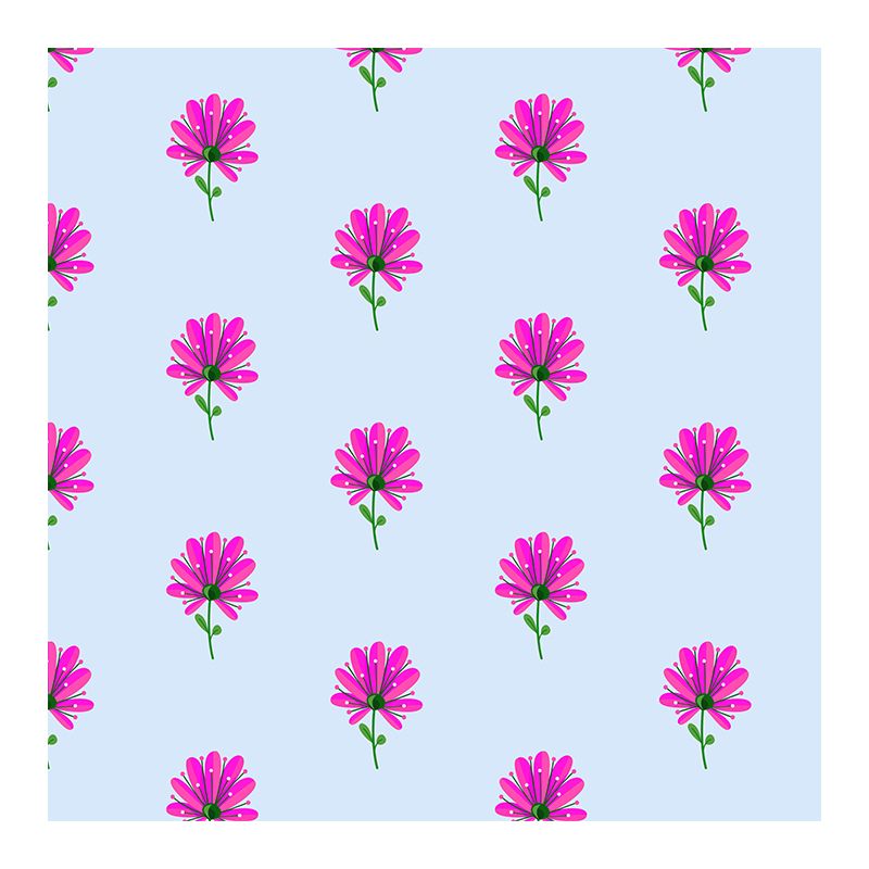 Illustration Plant Mural Stain Resistant Living Room Wall Mural