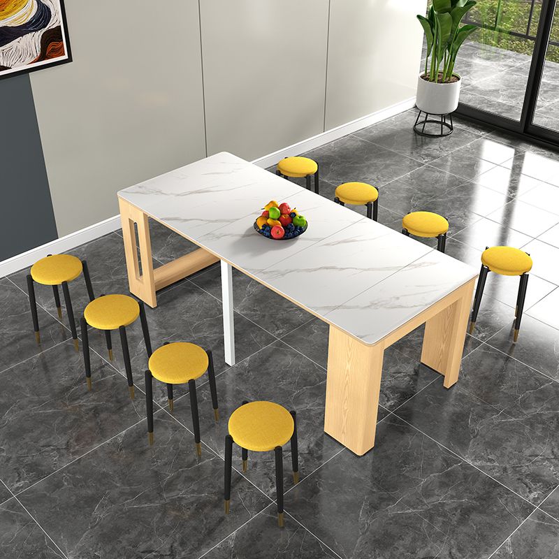 Contemporary Style Dinner Table Rectangle Furniture,72.3"L x 31.5"W x 29.5"H