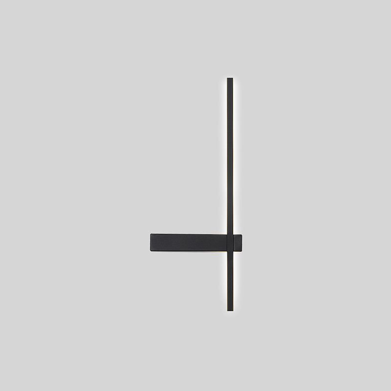 1-Light Linear Wall Light Modern Metal Wall Light Fixture for Bedroom