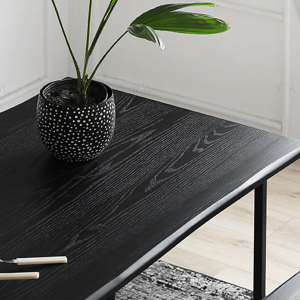 Modern 1/2 Pieces Dining Set Rectangle Wood Dining Table for Living Room