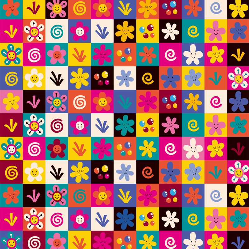 Contemporary Botanical Print Mural Decal Soft Color Dining Room Wall Covering, Custom