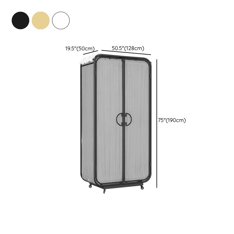 Modern Style Wardrobe Closet Metal Wardrobe Cabinet for Home