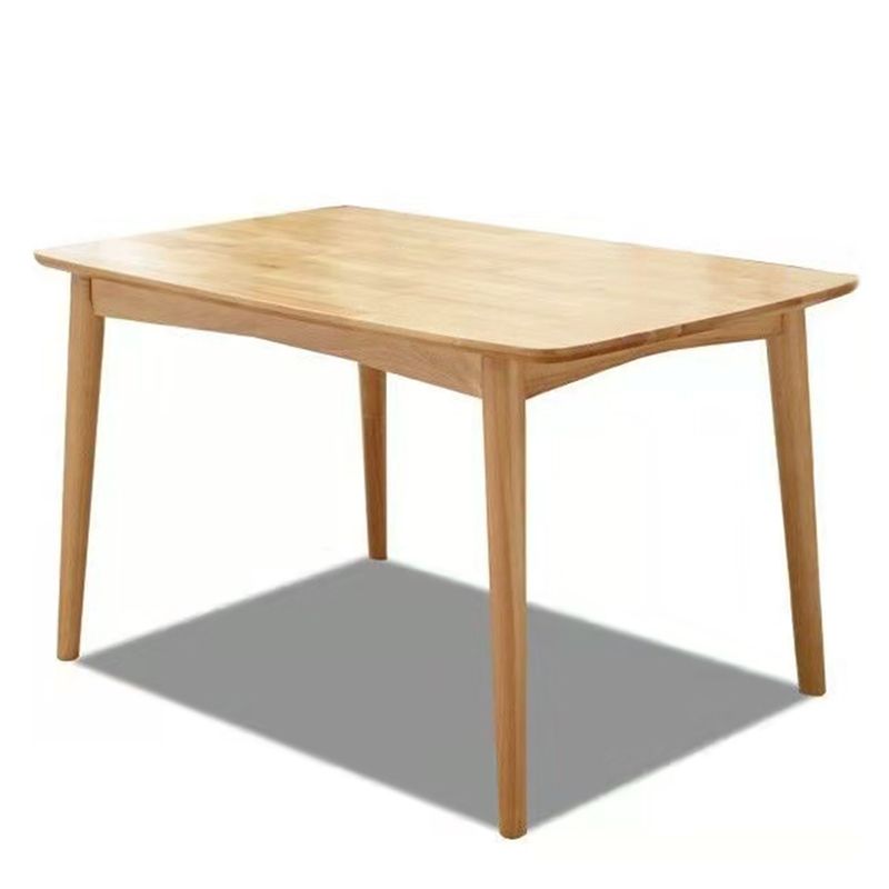 Moderner Stil Massivholz Esstisch Brauner Rechtecktisch für Küchen -Esszimmer, 47 "L x 29,5" H