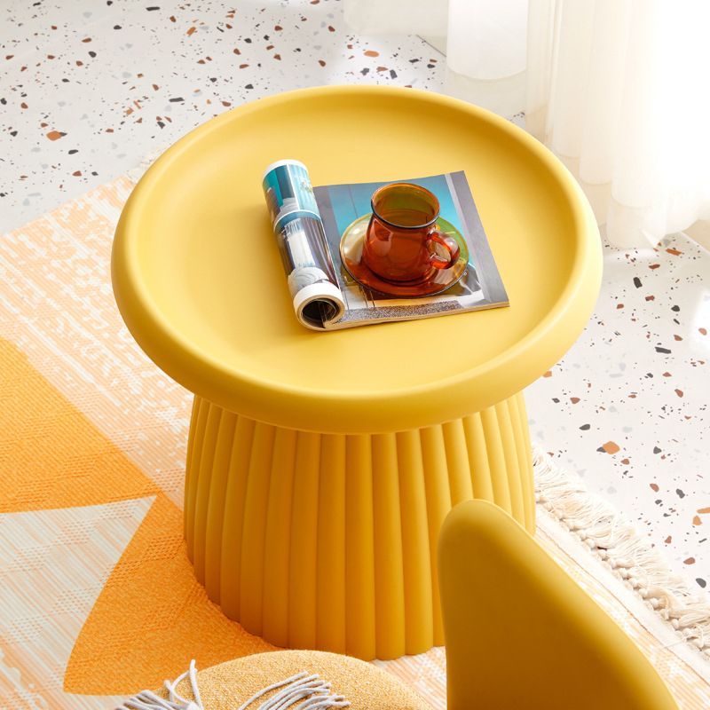 Round Pedestal Coffee Table Scandinavian Macaron Coffee Cocktail Table
