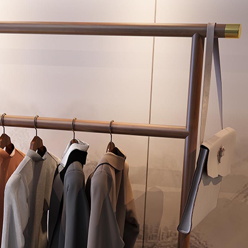 Contemporary Movable Wardrobe Wooden Bedroom Armoire with Drawers