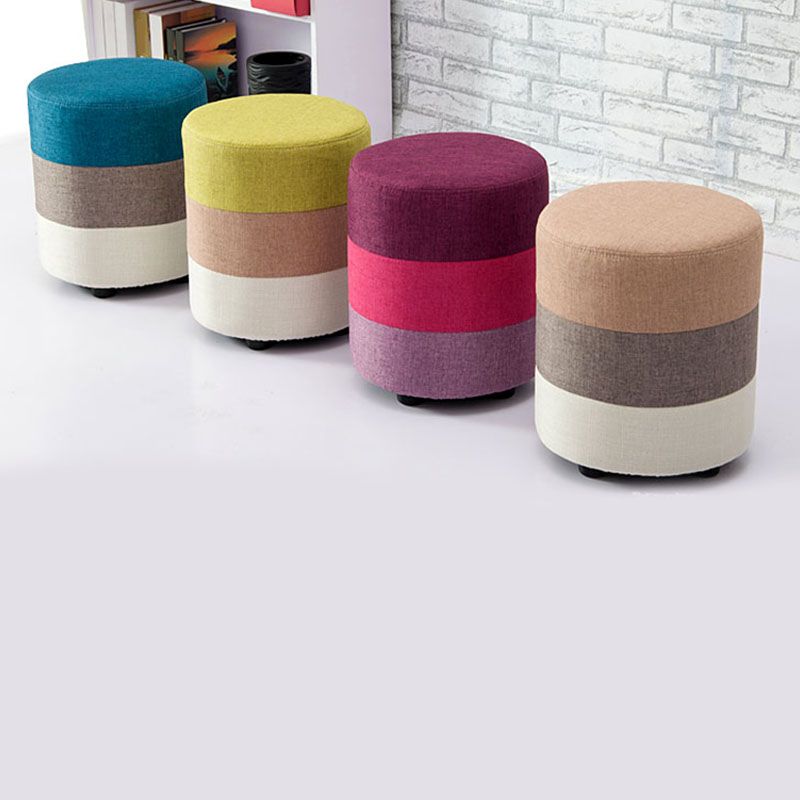 Fabric Standard Stool Contemporary Simple Upholstered Ottoman