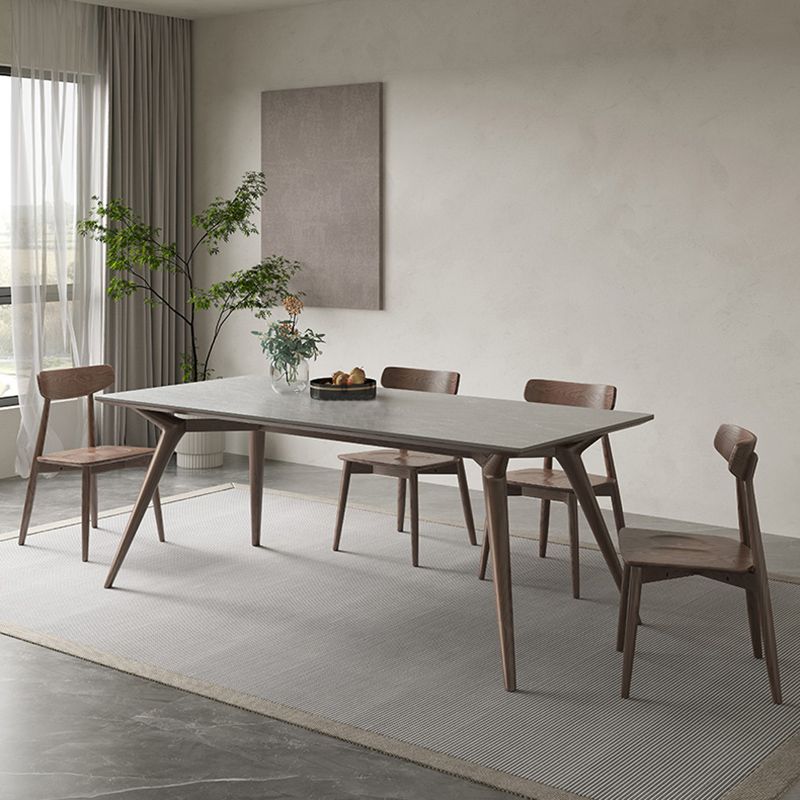 Modern 1/4/5/7 Pieces Dining Dining Chairs Set Stone Rectangle Furniture for Home