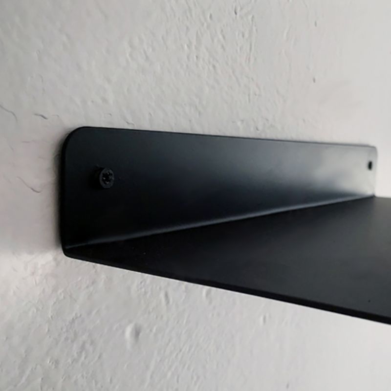 Floating Closed Back Bookshelf Metal Contemporary Bookcase with Shelf